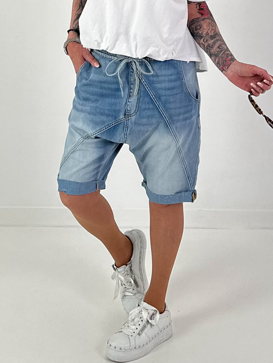 Kurze Jeansbaggy - denim