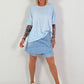 T-Shirt OK! - hellblau
