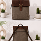 Backpack in vintage leather look - Mud - Coffee
