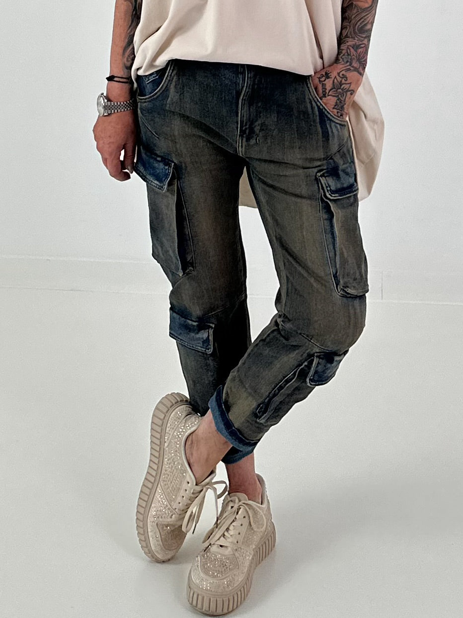 Cargo Jeans - denim
