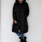 Mantel mit Strass-Patch - schwarz