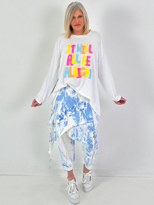 Shirt ALRIGHT - weiss