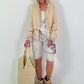 Boho Jacke mit aufwendigen Details- beige-gold