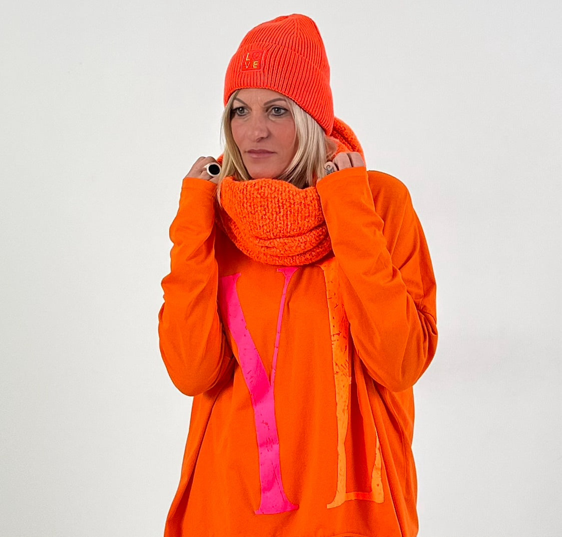 Model "Love Beanie" - oranje