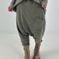 Haremhose mit aufgesetzter Tasche - khaki