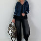 Lässiges Sweatshirt im Used-Look - schwarz