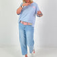 Sweat T-Shirt Matcha - light blue