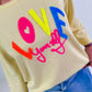 Sweater model "Love yourself" - yellow