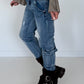 Cargo-Jeans im Used-Look - denim