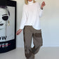 Basic Rollkragenpullover - weiss