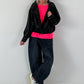 Casual leather-look jacket - black