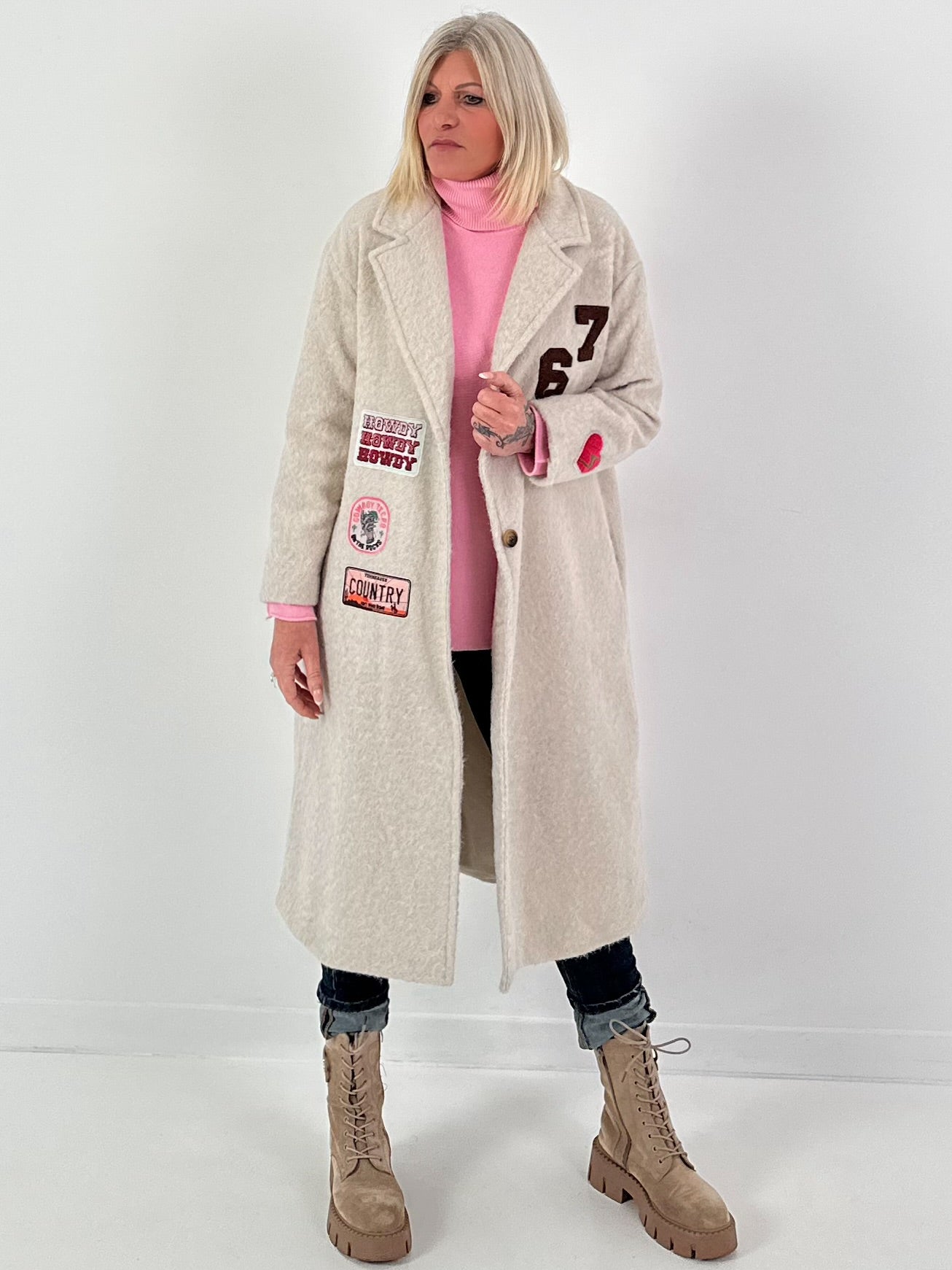 Jas model "Howdy Heart" - beige