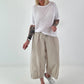 Strick Shirt mit Lochmuster - weiss