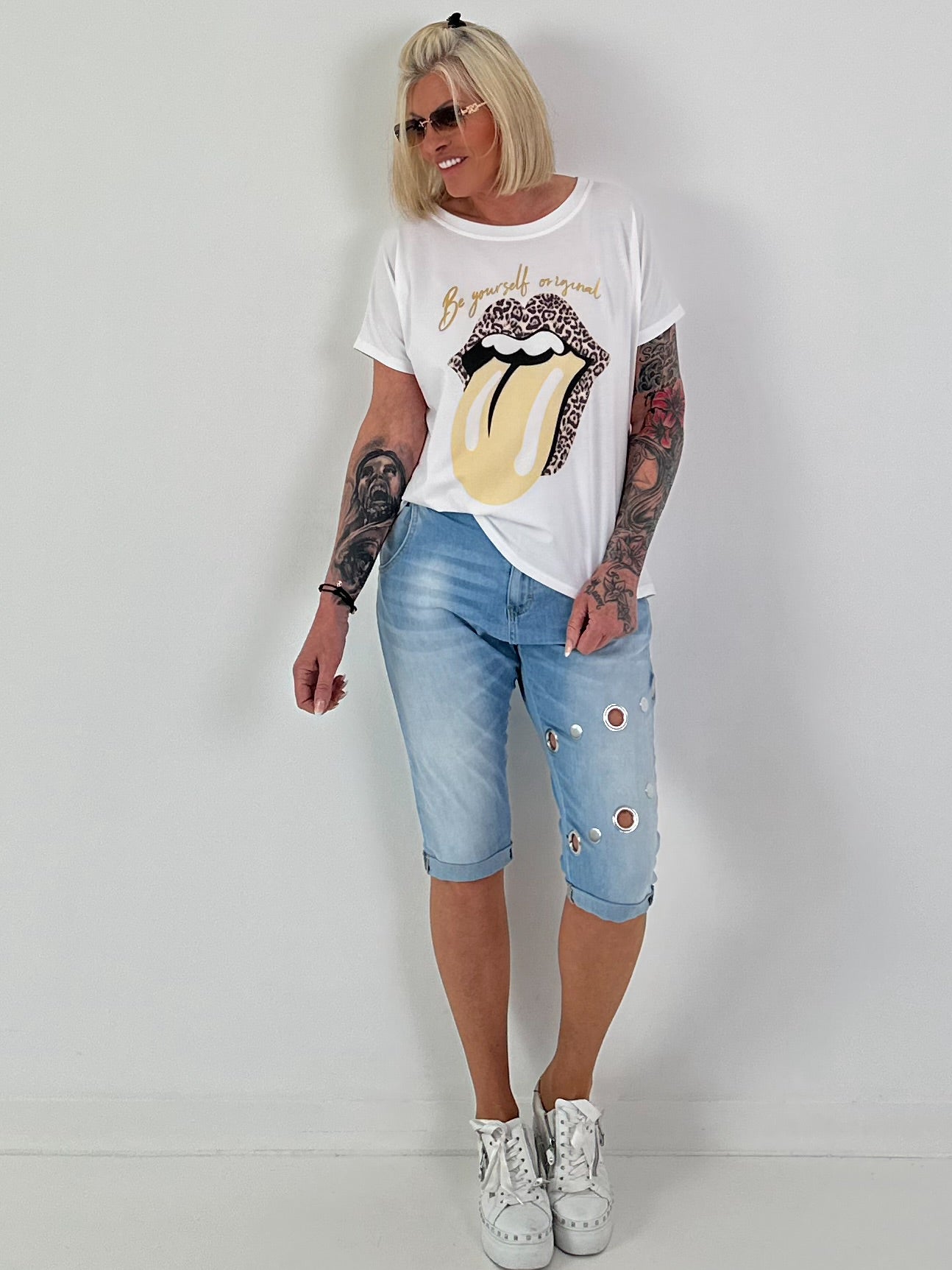 T-Shirt Be Yourself - white