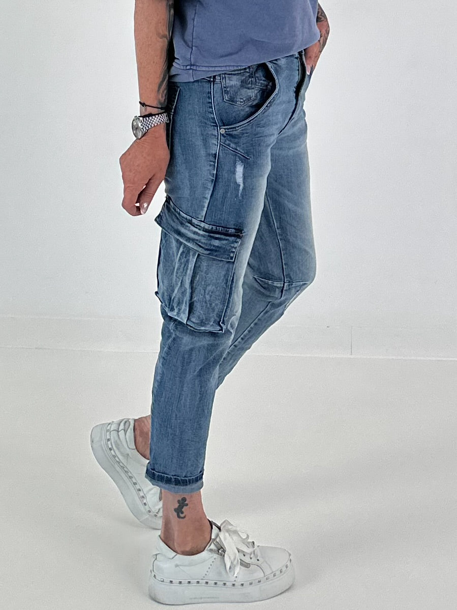 Cargo Jeans - denim