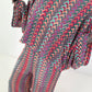 Crochet shirt with pattern - pink-green-multicolored