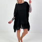 Ibiza Tunic with Crochet Insert - Black