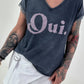 T-Shirt Oui - blue