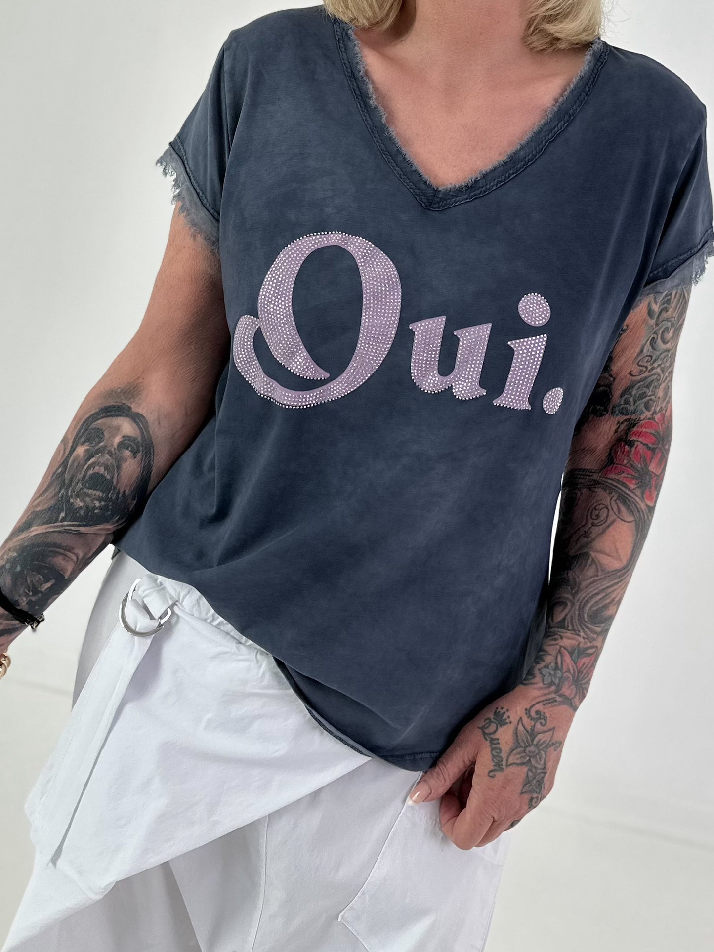 T-Shirt Oui - blue