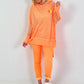 Oversized Netz Hoodie Soho - neonorange