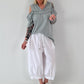 Hoodie Shirt mit Cut Out Shoulder - grau