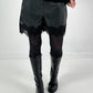 Leather-look shorts, model "Velvet Vice" - black