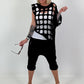 Shirt mit All-Over Cut-Outs und Ösen - schwarz ( lieferbar ab 11.05.26)