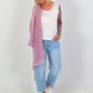 Häkeljacke mit Lurex - rosa