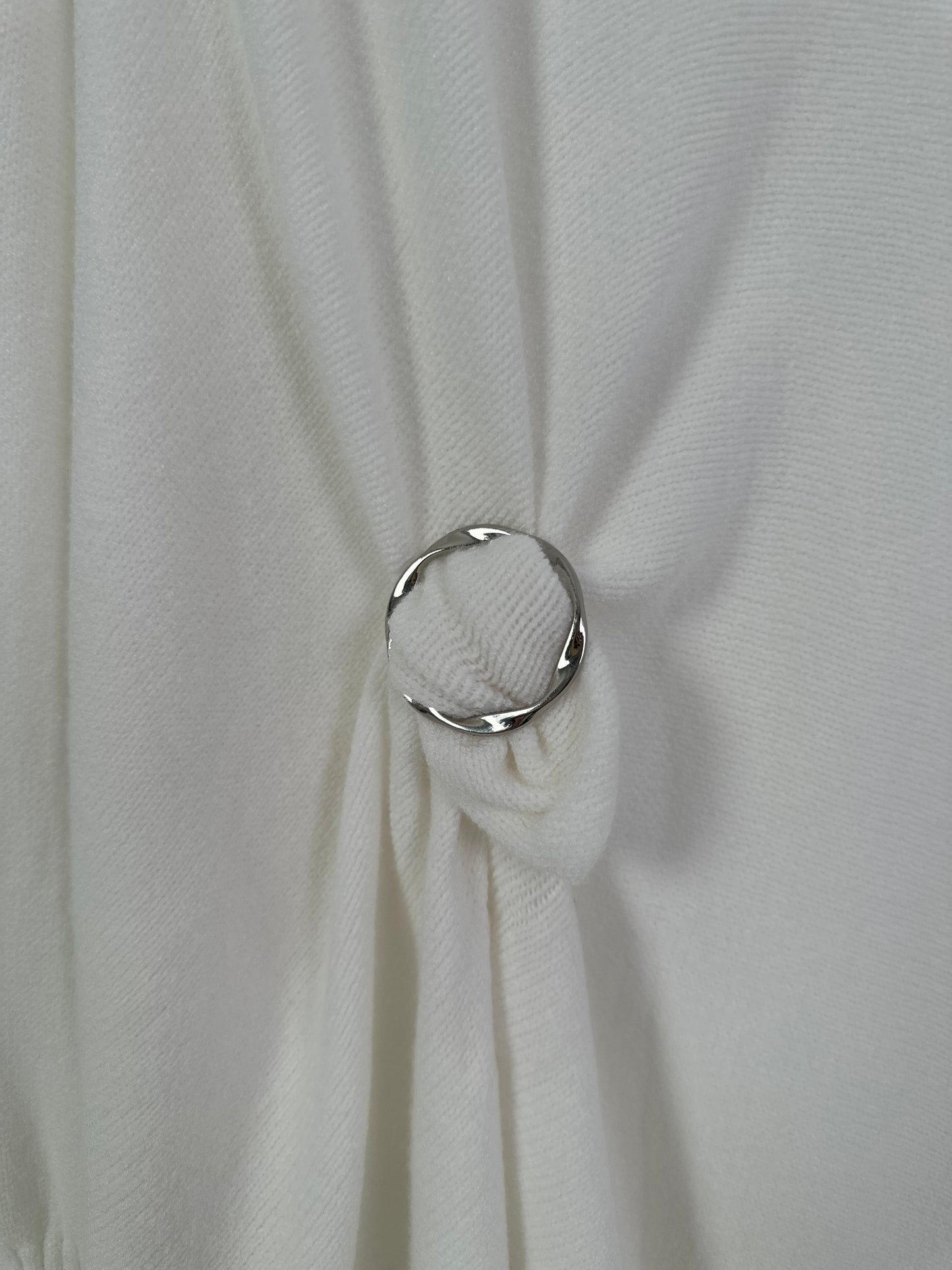 Ring met middenbalk - zilver