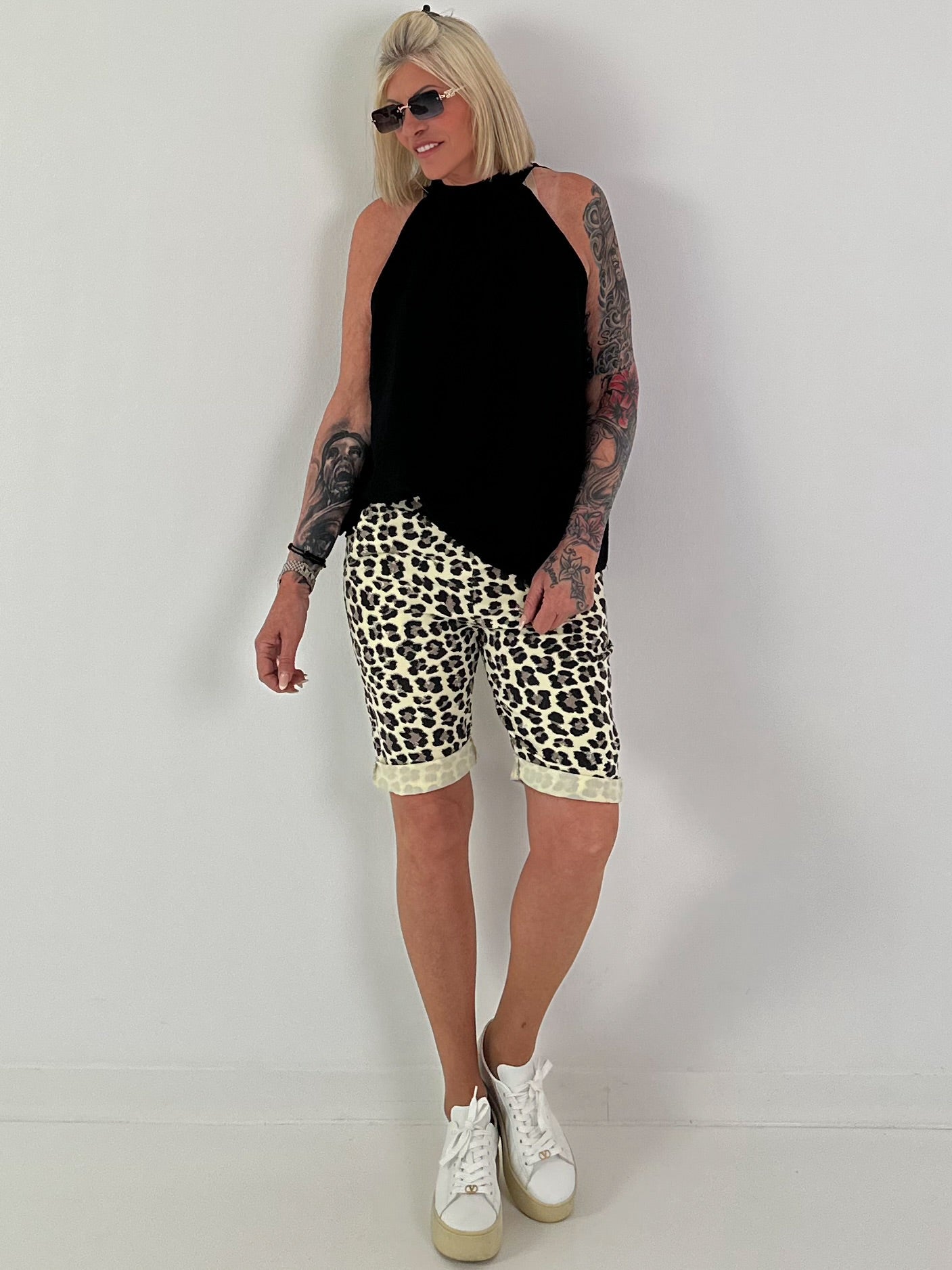 Neckholder Top -schwarz