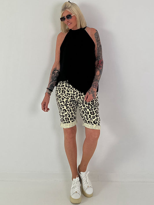 Neckholder Top -schwarz