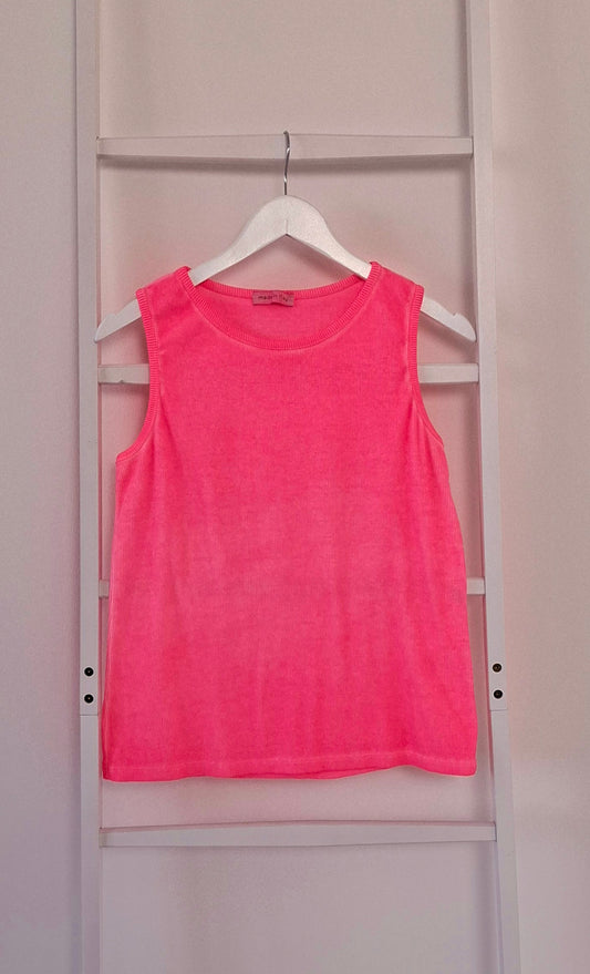 Ripp Tank Top Modell "Celina" - neonpink