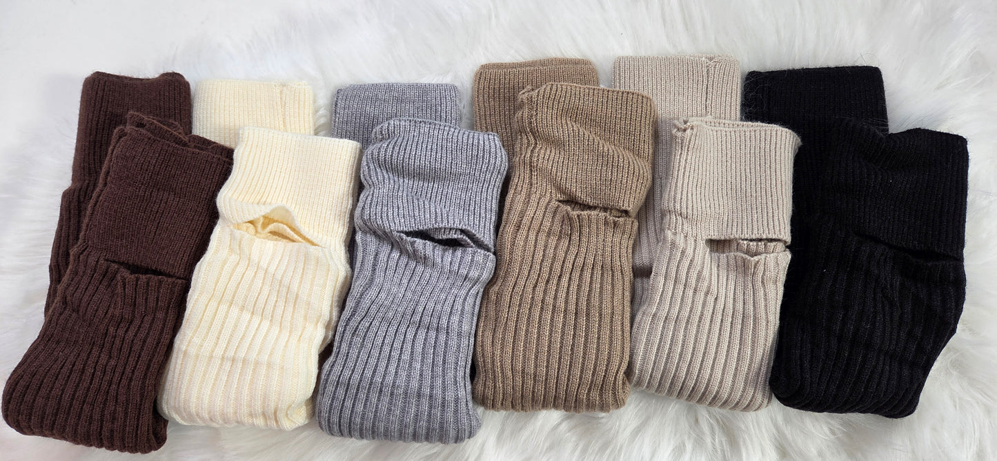 Knitted leg warmers, model "Cozy Steps" - 6 colors
