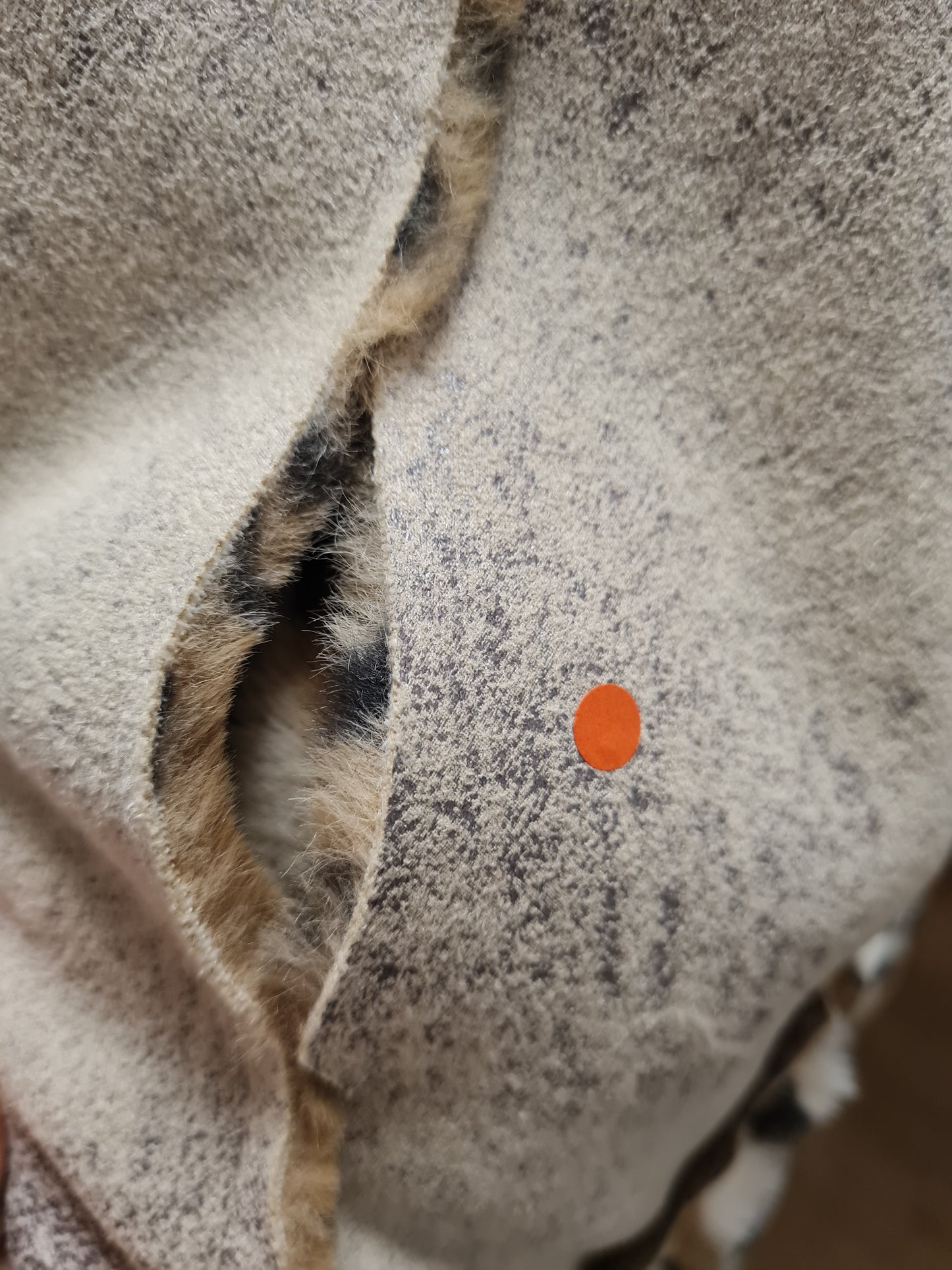 Omkeerbaar vest model "Wonderful" - beige-leo