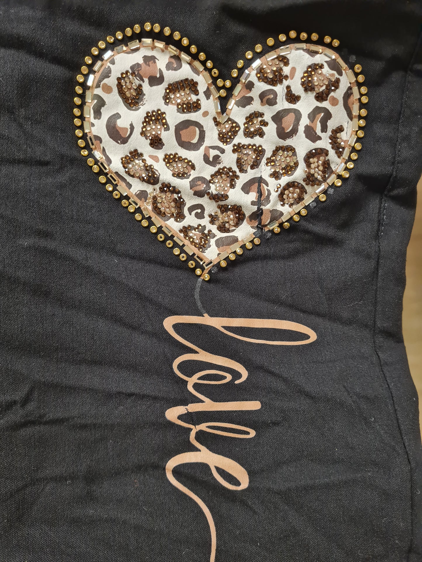 Broek model "Amour Stitch" - zwart