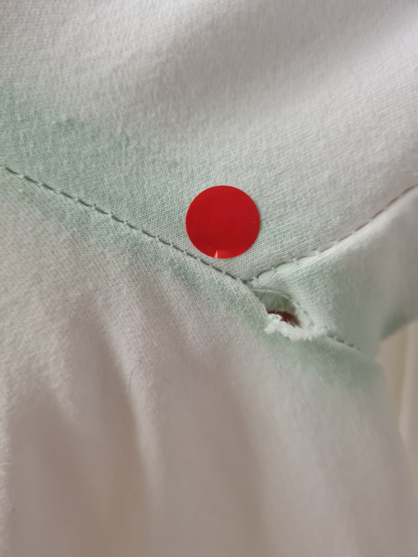 2e keus sweatshirt blazer "Kira" - wit-watergroen