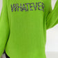 Weicher Pullover Whatever - grün