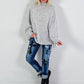 Oversized sweater model "Snuggle Arctic" - light gray