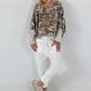 Oversized Sweater mit halben Arm - camouflage