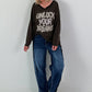 Oversized Shirt Unlock Your Dreams - mocha