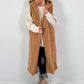 Long vest model "Leo Layers" - camel