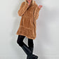 Oversized hoodie model "Warm Hug" - camel