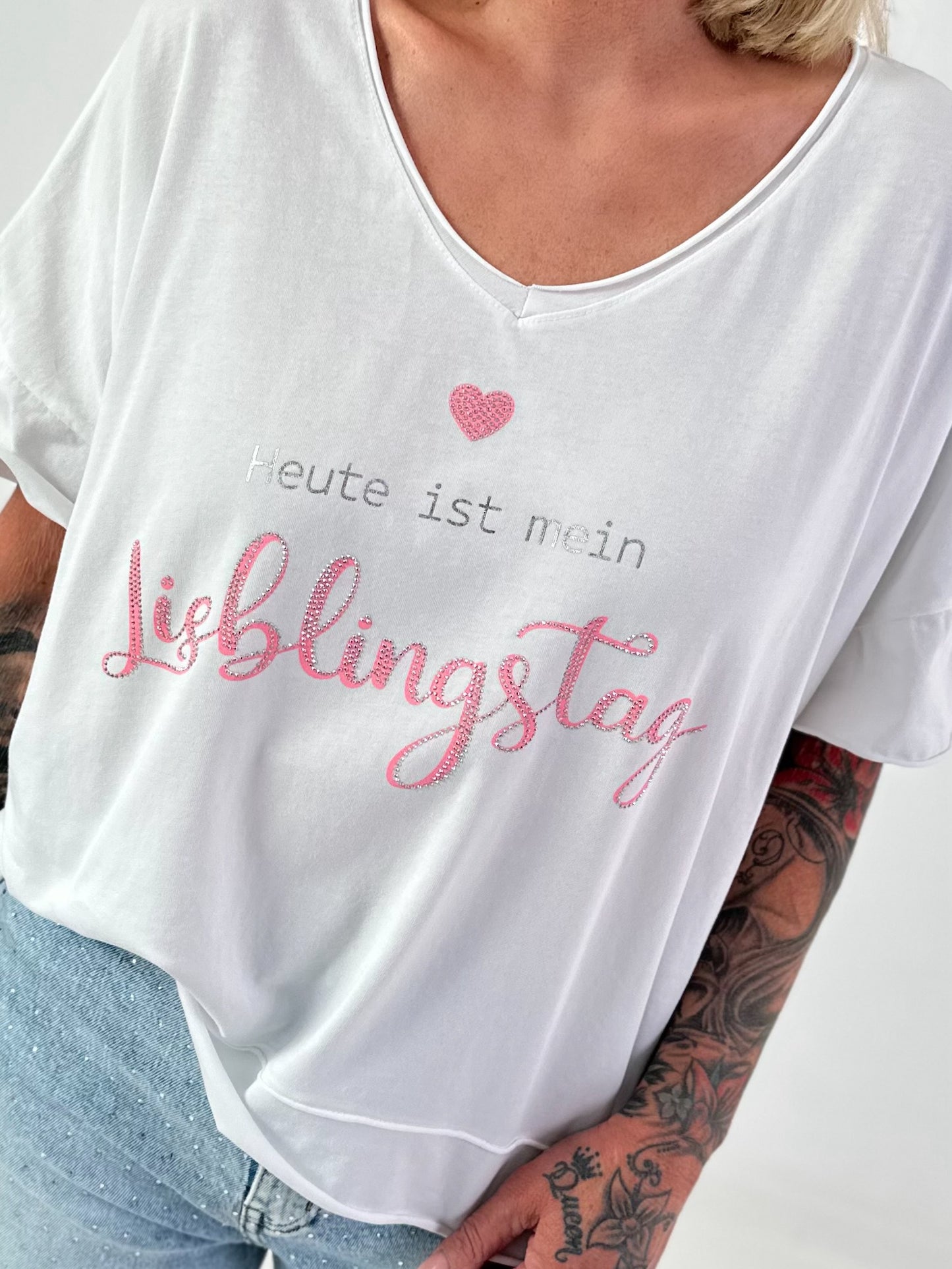 Shirt Lieblingstag - weiss