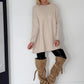 Longpullover - beige
