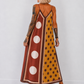 Luftiges Sommerkleid mit Print - mokka - mehrfarbig