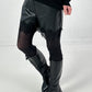 Leather-look shorts, model "Velvet Vice" - black