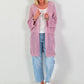 Häkeljacke mit Lurex - rosa