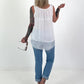 Silk top - white