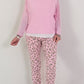 Feinstrick Pulli mit Top - rosa