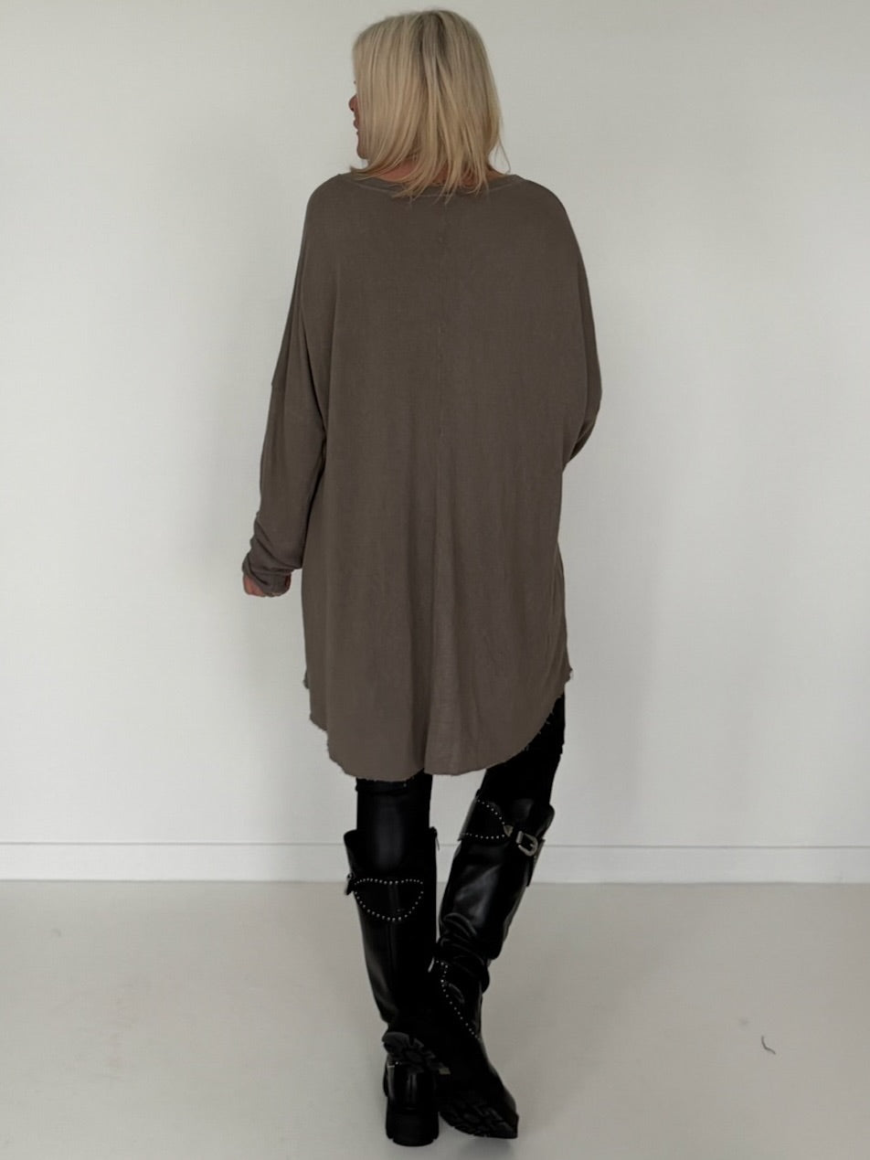 Oversized Shirt Queen - taupe